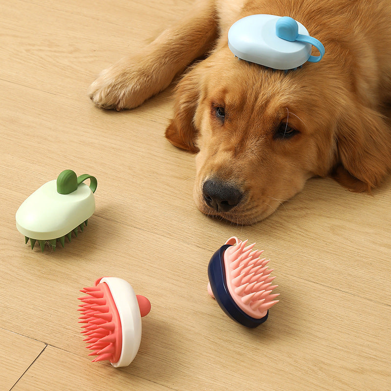 Brosse de Bain et Massage en Silicone pour Chiens et Chats